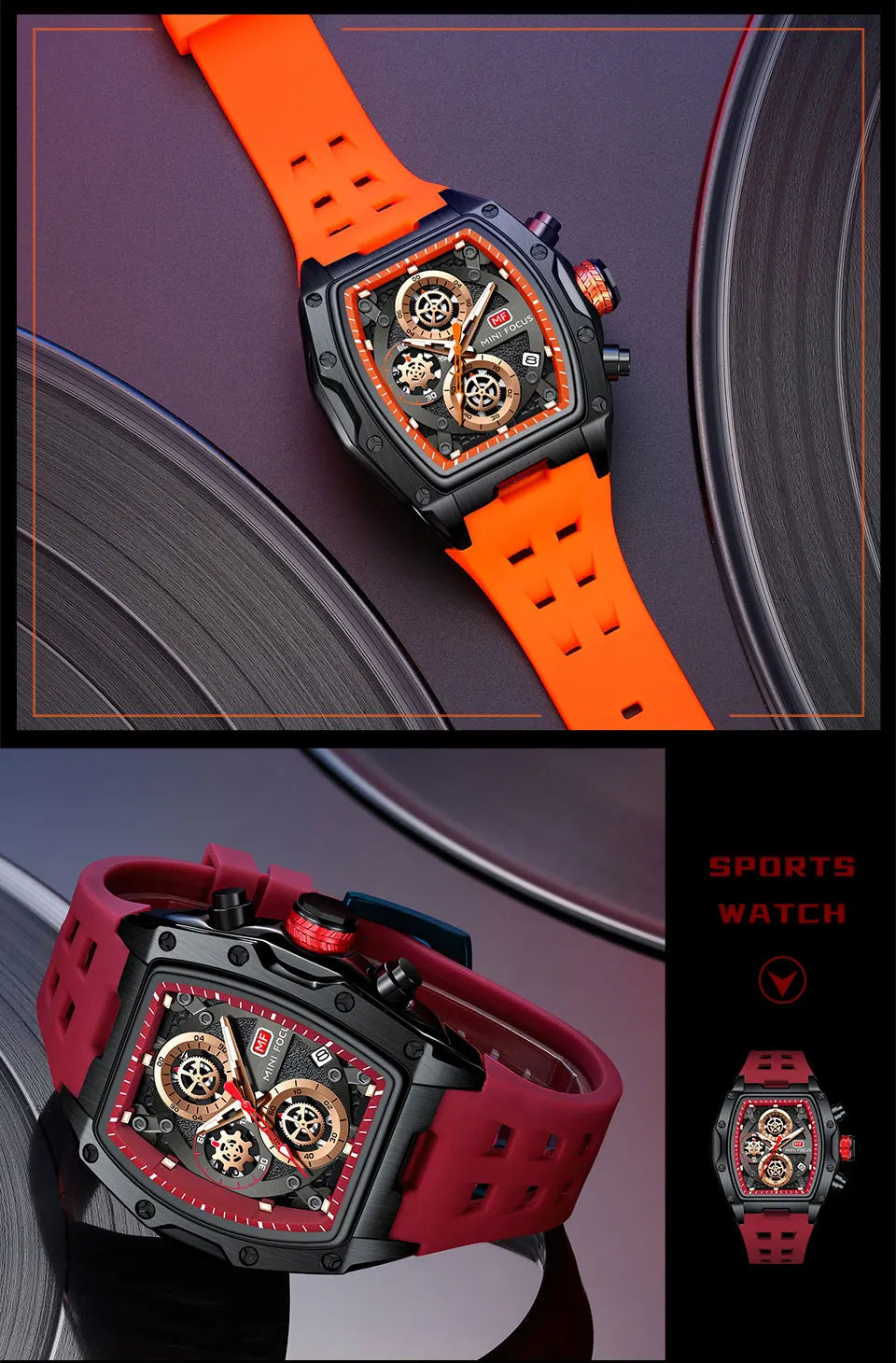 sell vastara chronograph mini focus watch 9 - classic unisex timepiece with chronograph (USA)