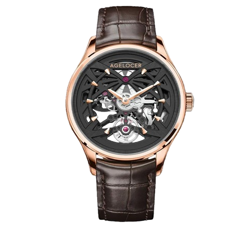 sell vastara agelocer original schwarzwald 36mm watch 9 - classic unisex timepiece with stainless steel (USA)