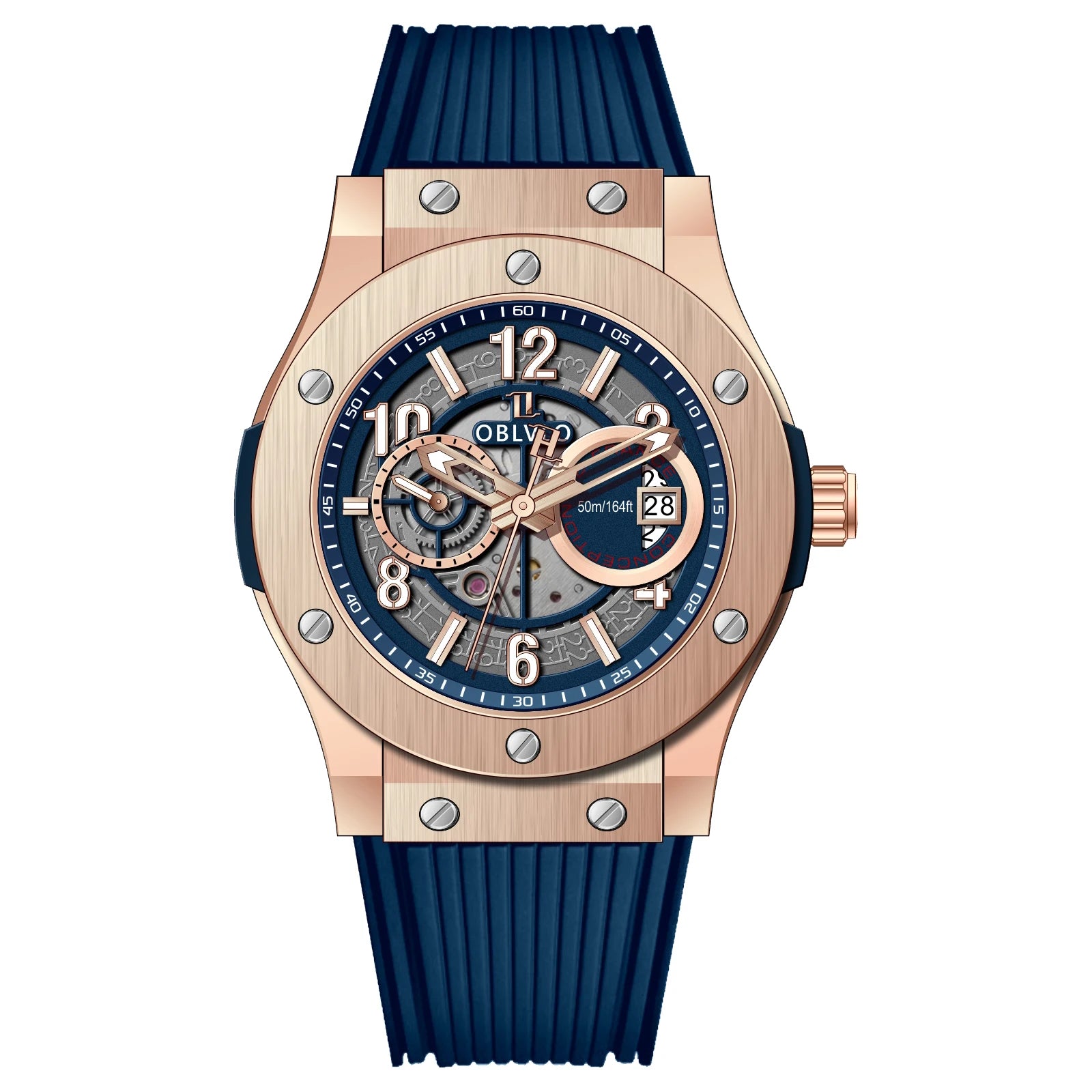 sell vastara 44mm blue dial – trade in watch watch detail - reliable movement, stainless steel, waterproof classic design