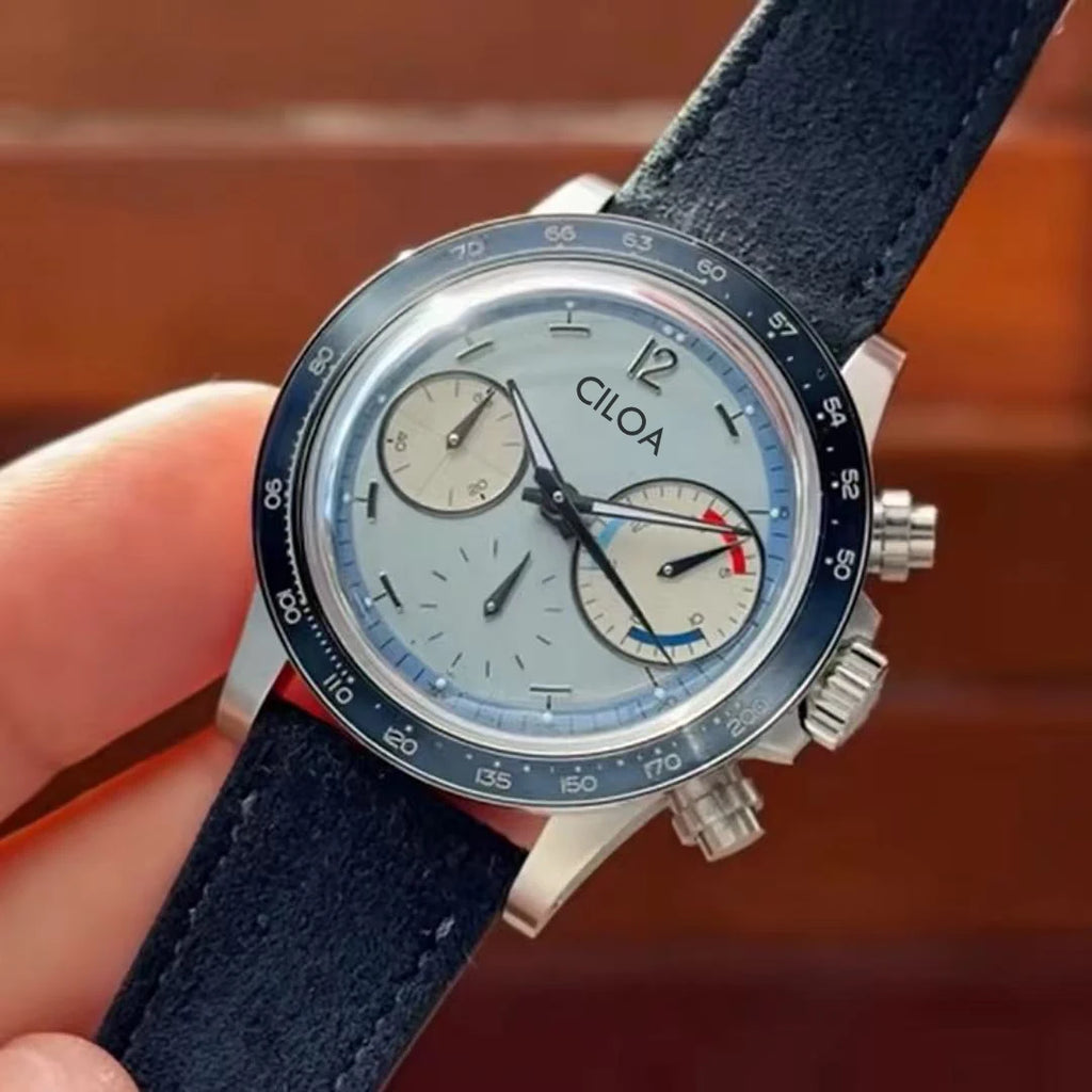 VASTARA vastara ciloa blue round multi-function 's light authentic trend unisex timepiece - stainless steel stainless steel