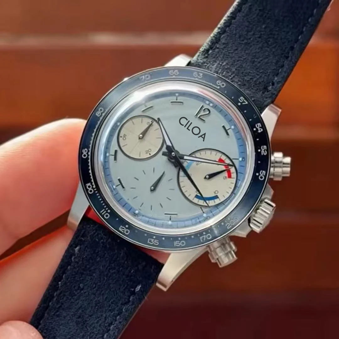 VASTARA vastara ciloa blue round multi-function 's light authentic trend unisex timepiece - stainless steel stainless steel