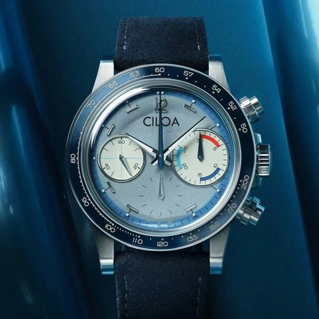 unisex classic watch vastara ciloa blue round multi-function 's light authentic trend - daily wear timepiece with blue dial