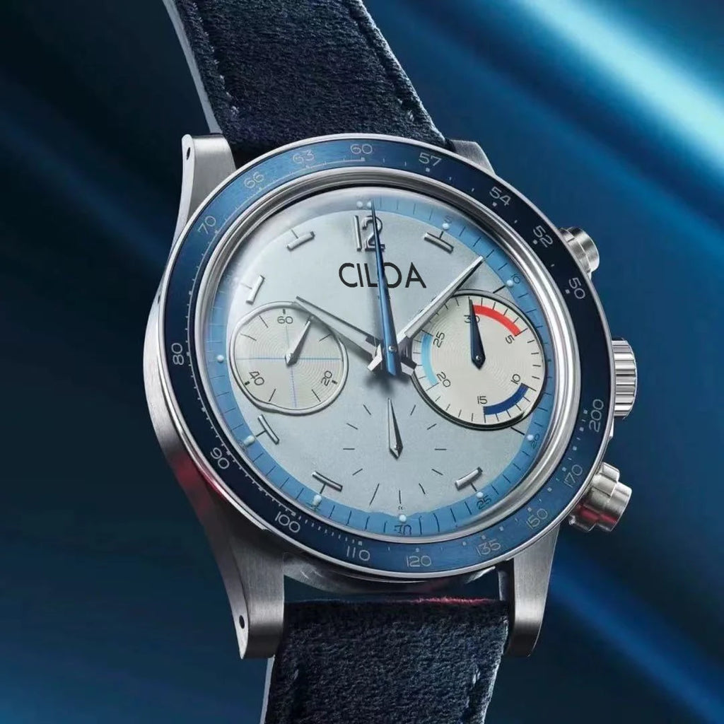 vastara ciloa blue round multi-function 's light authentic trend watch 5 - classic unisex timepiece with stainless steel